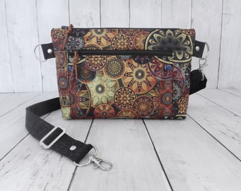 Cross Body Purse, Large Devon Fanny Pouch, Wristlet, Clutch Cross Body Options