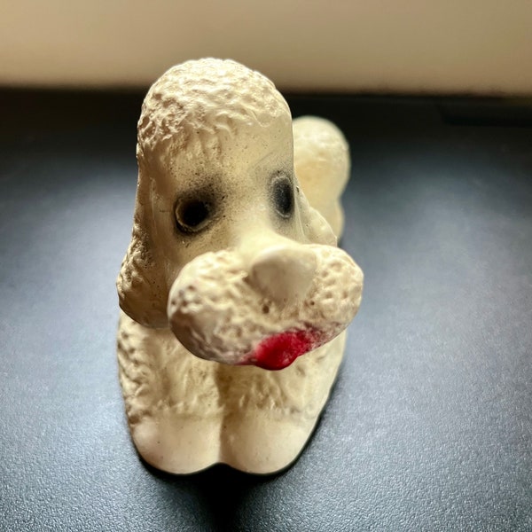 1960s White Poodle Figurine