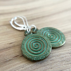 Celtic Circle Earrings Sterling Silver Wires image 7