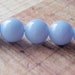 Sky Blue Beads Opaque Round Druk Smooth Czech Glass 8mm 20 Beads