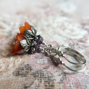 October Earrings Sterling Silver Ear Wire