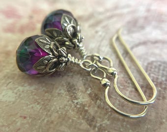 Faerie Tears Earrings Sterling  Silver Ear Wire