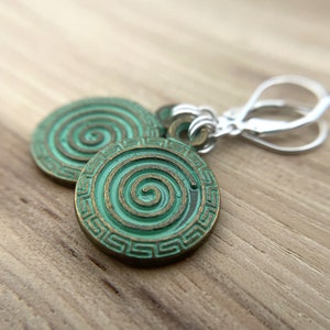 Celtic Circle Earrings Sterling Silver Wires image 6