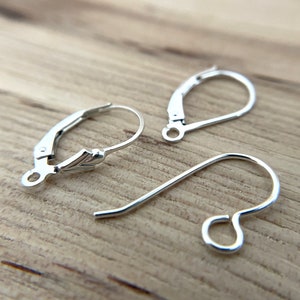 Blue Circle Earrings Sterling Silver Ear Wires image 9
