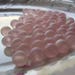 Pink AB Round Glass Beads Frosted Matte Finish 20 Beads