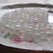 Crystal Clear AB Round Glass Beads Frosted Smooth Matte Finish 20 Beads