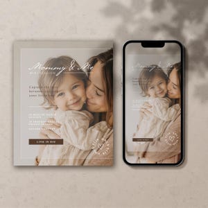 Mini Session Canva Editable Template Photography Marketing Board Social Media Template Instagram Post & Story Mini Session Advertisement