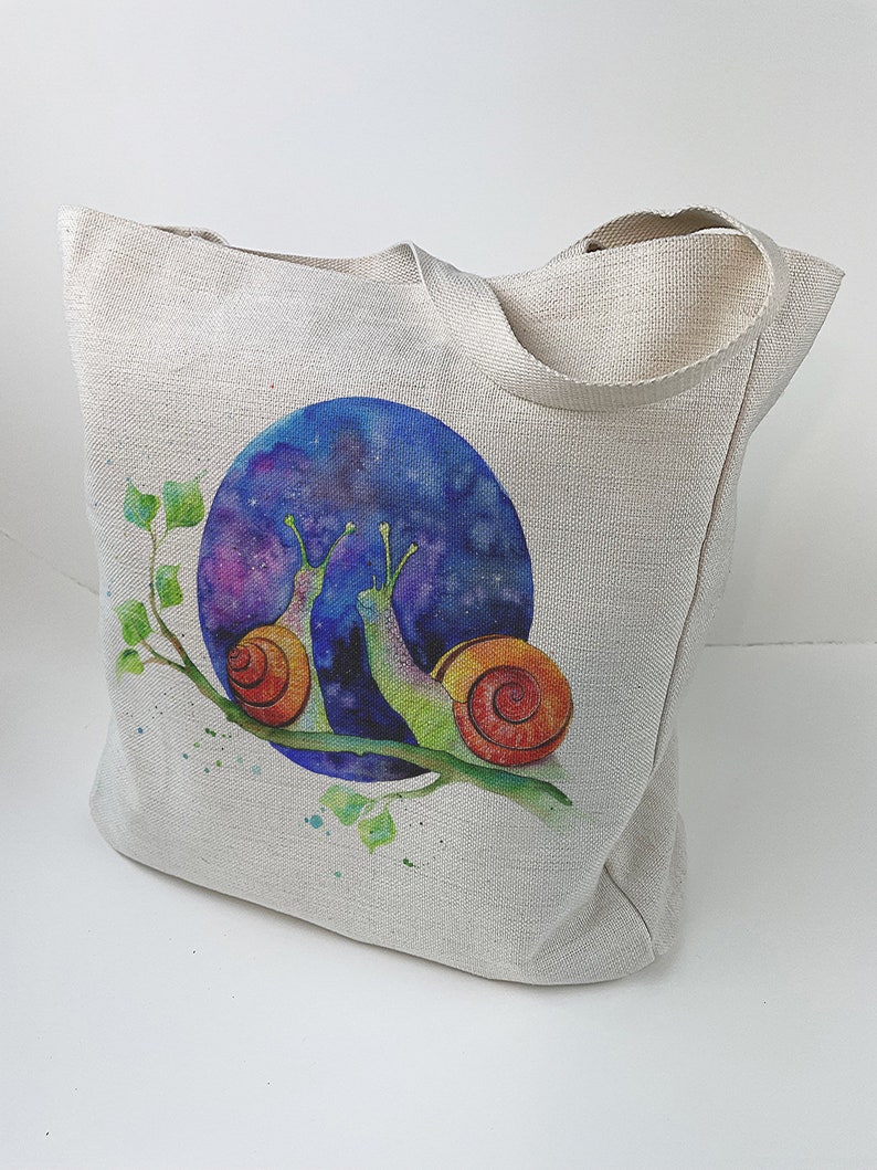 Tote Bag Choose your Design Canvas bag, large bag, huge tote bag, art tote, colourful bag, bird art bag, Olga Cuttell image 9