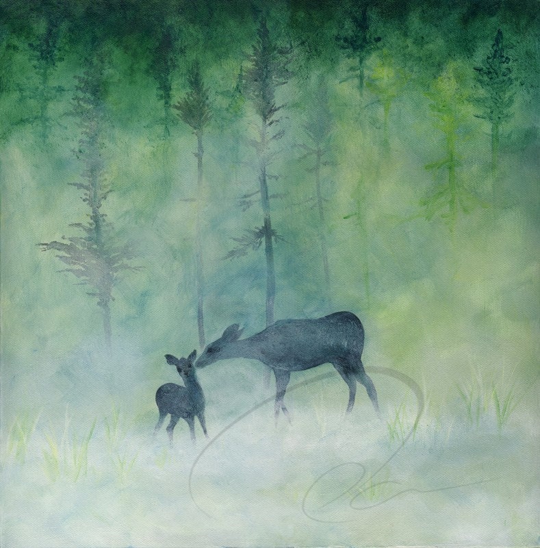 Deer acrylic painting on Canvas Hand Painted Original Bird Wall Art Wall Decor Nature Size 16x20 in Deer acrylic painting on Canvas Hand Painted Original Bird Wall Art Wall Decor Nature Size 16x20 in