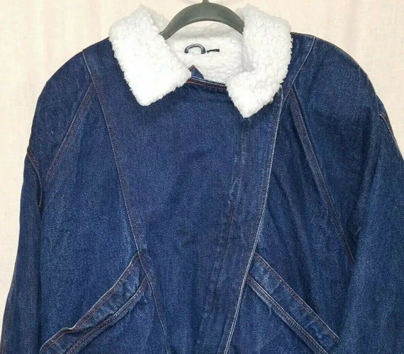 Vintage 80s Andy Johns Womens Sz L Denim Jean Jack
