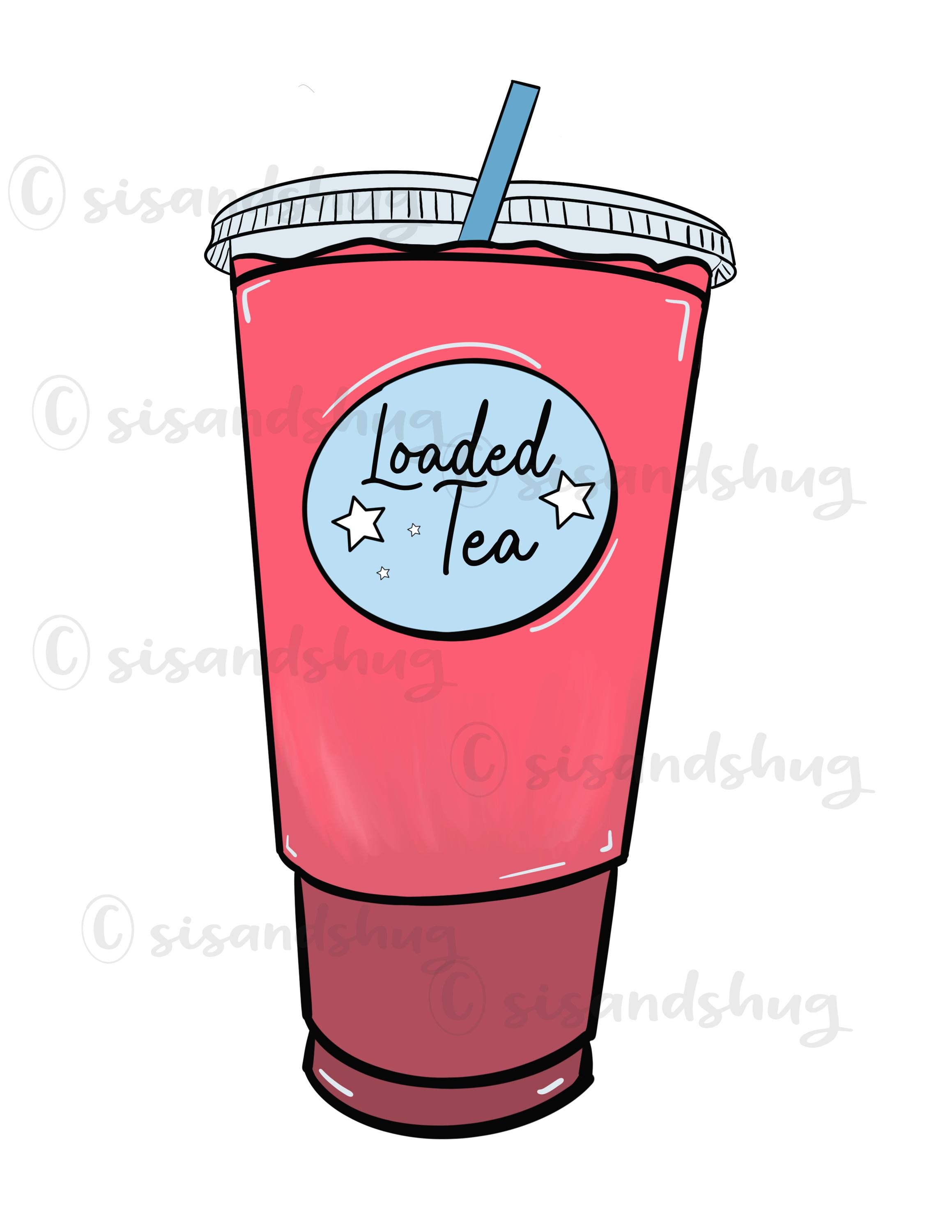 Loaded Tea Cup PNG | Hand Drawn | Sublimation Design | Hand Drawn ...