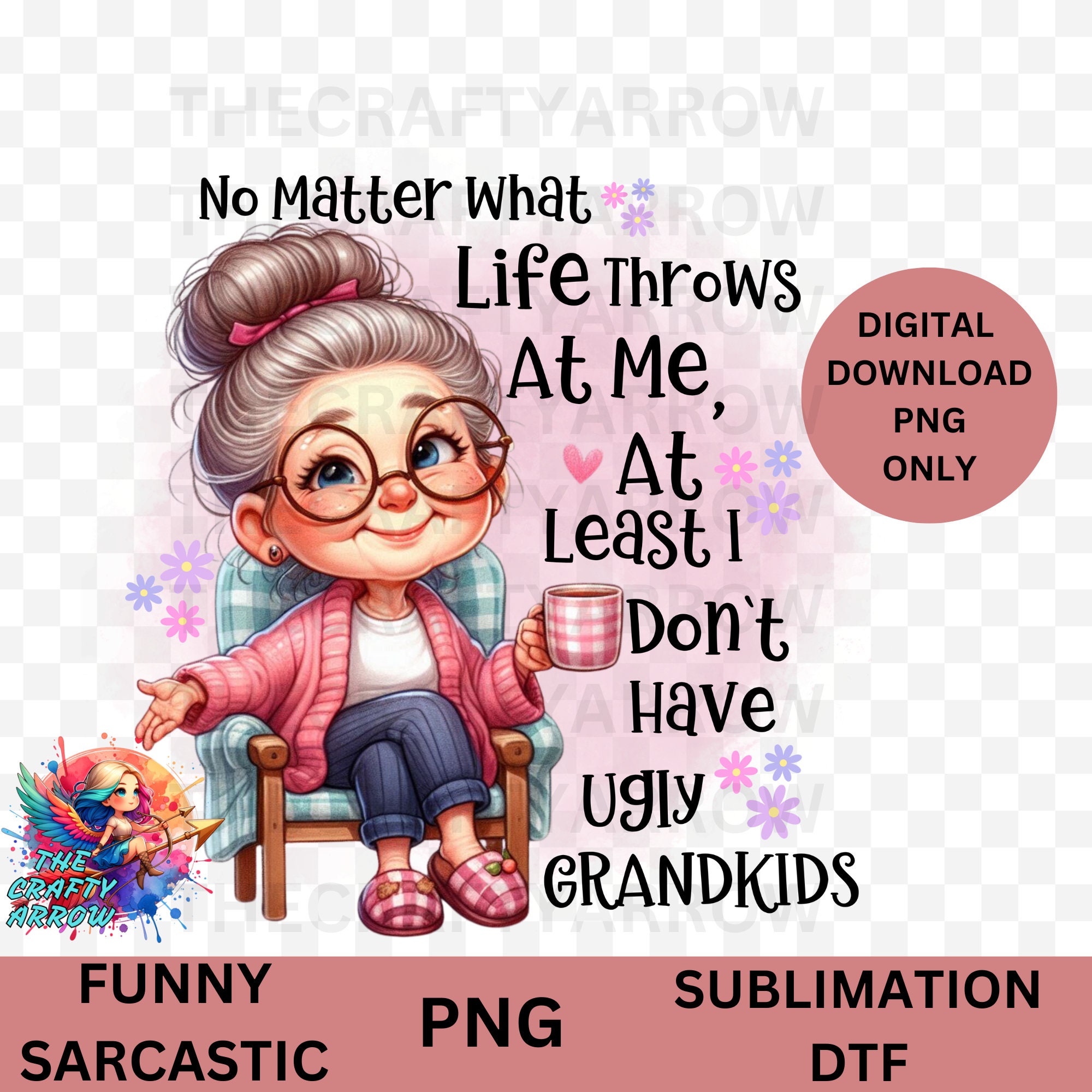 Crazy Grandma Quote - Etsy, image size:2000x2000