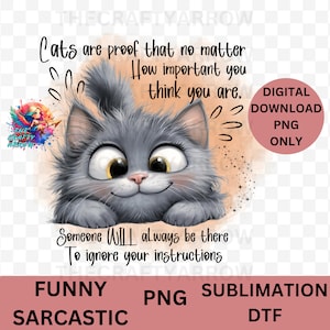 sarcastic PNG, Sublimation Design, Cute, love cats, cat PNG, funny baking, funny cat,   Silly Saying, mug, cake lover PNG