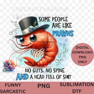 sarcastic PNG, Sublimation Design, Adult Humour Quote, PNG, Sarcastic, Angry, Sweary, Silly Saying, PNG, mug,some people are like prawns