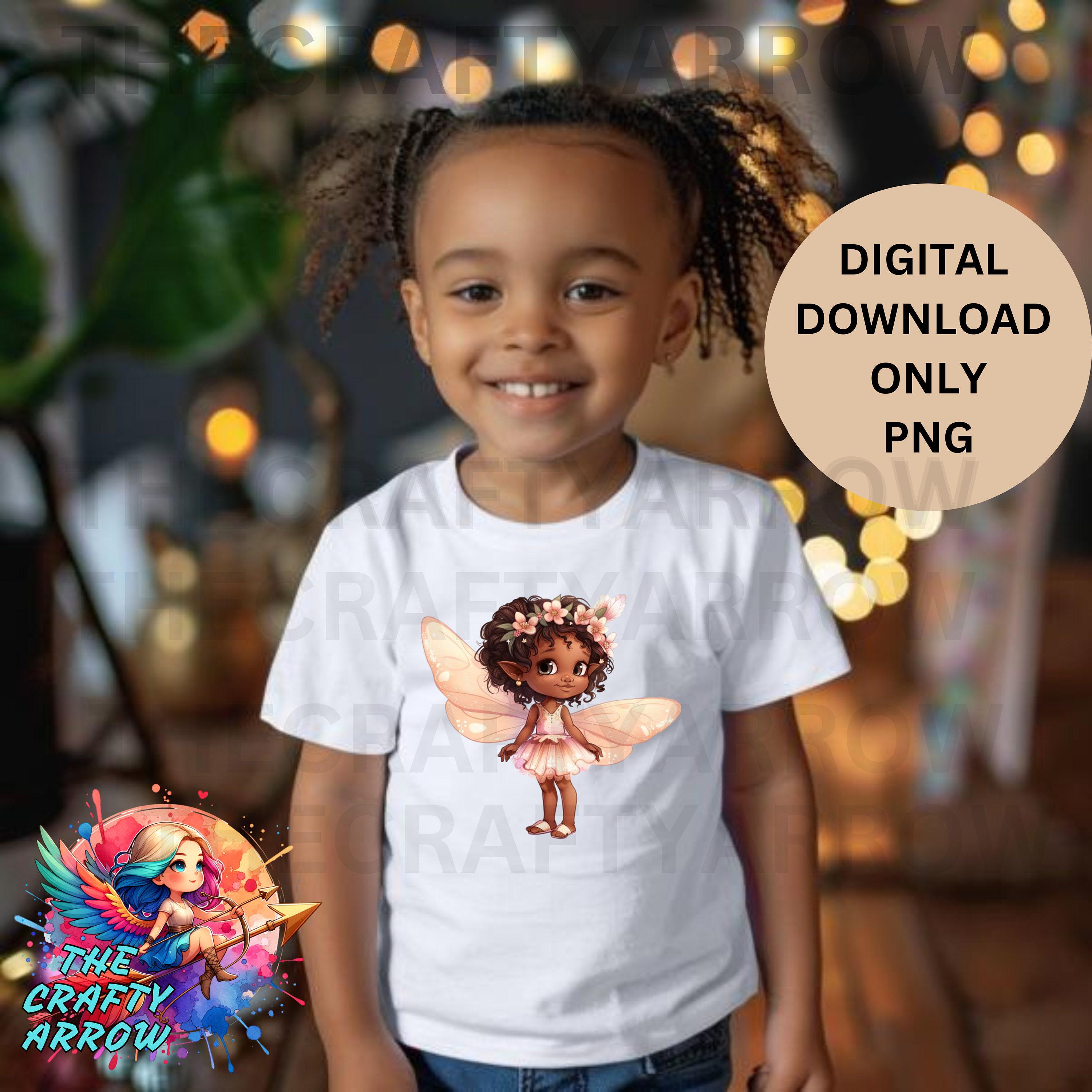 10 Cute Black Girl Fairy Clipart Bundle Digital Download Black Fairy ...
