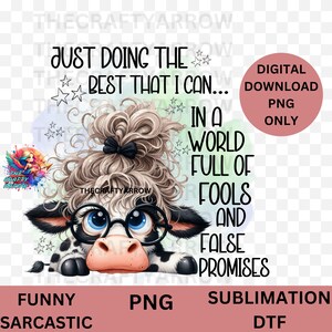 sarcastic PNG, Sublimation Design, Cute Adult Humour Quote, PNG, Sarcastic, Sweary, Silly Saying,  mug,  PNG, fools and false promises