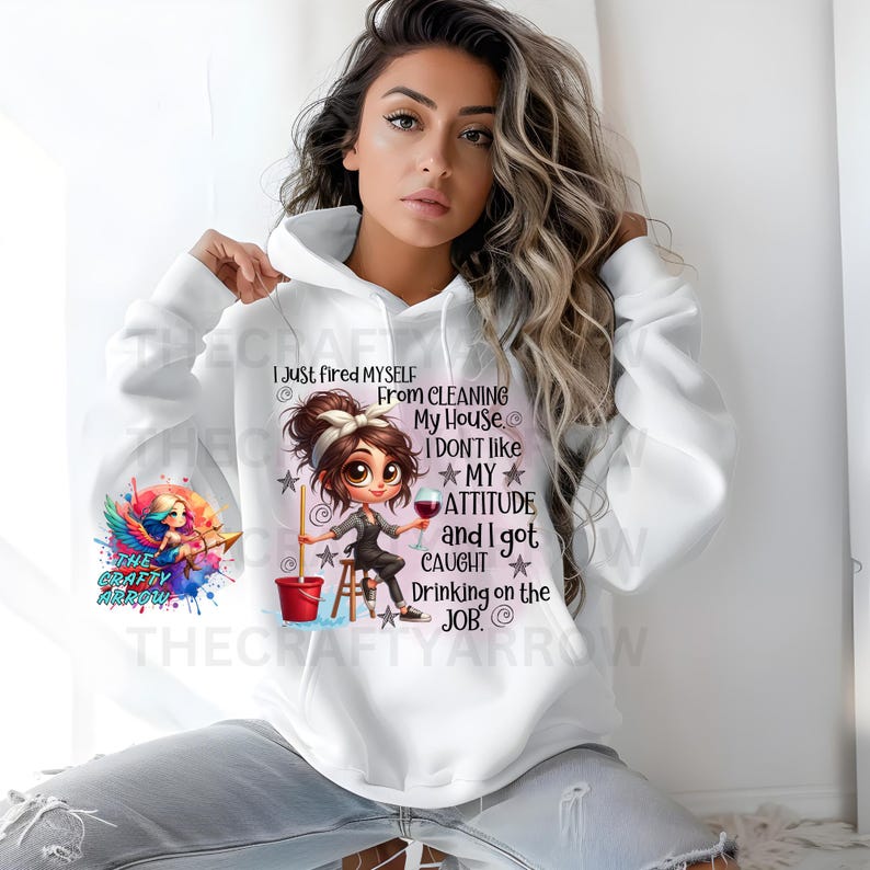 Cleaning Sarcastic PNG, Sublimation Design, Humour Quote, PNG ...