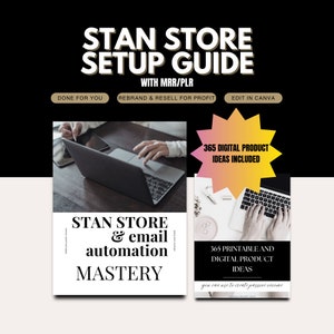 Stan Store & Email Automation Guide with MRR PLR | Done For You eBook with Master Resell Rights | Passive Income | Digital Product