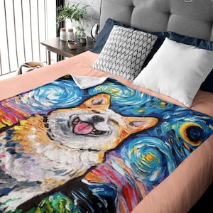 Corgi Blanket Etsy