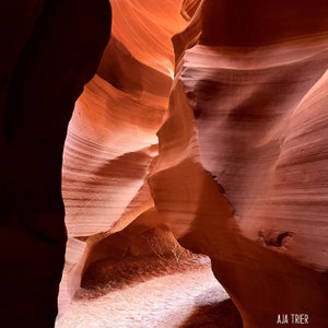 Upper Antelope Canyon Arizona Abstract Landscape Print Southwest Photography by Aja choose size / paper type artwork home decor Slot Canyon