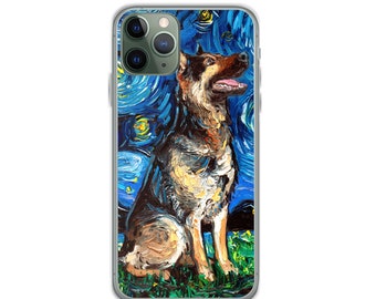 German Shepherd Fine Art Painting iPhone 11 case German Shepherd Fine Art Painting iPhone 11 case