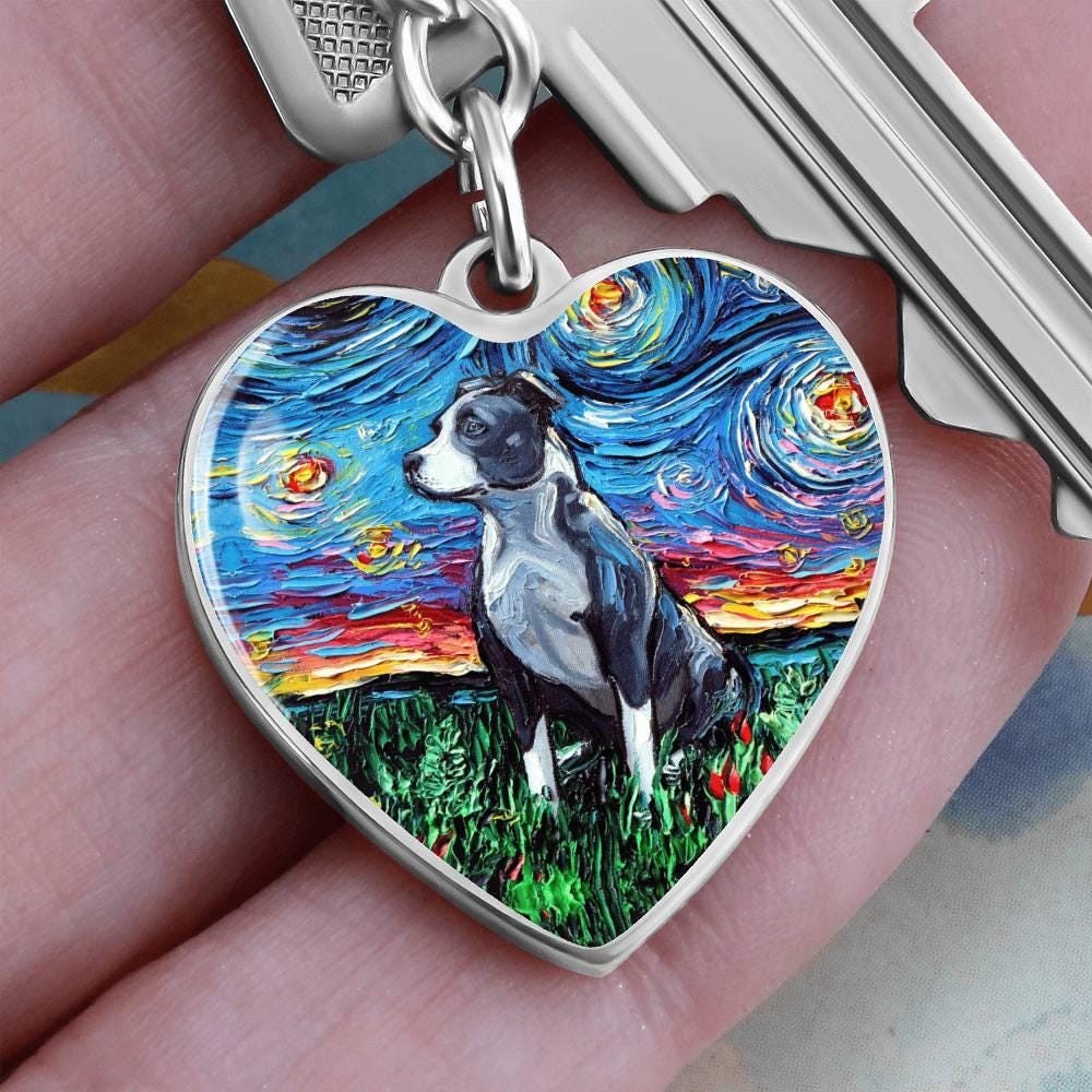 Pitbull Keychain - Etsy