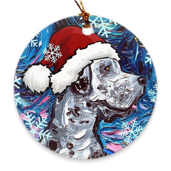 Blue merle great dane christmas ornament Clearance
