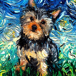 Dog Wall Art Dog Lover Gift Idea Yorkie