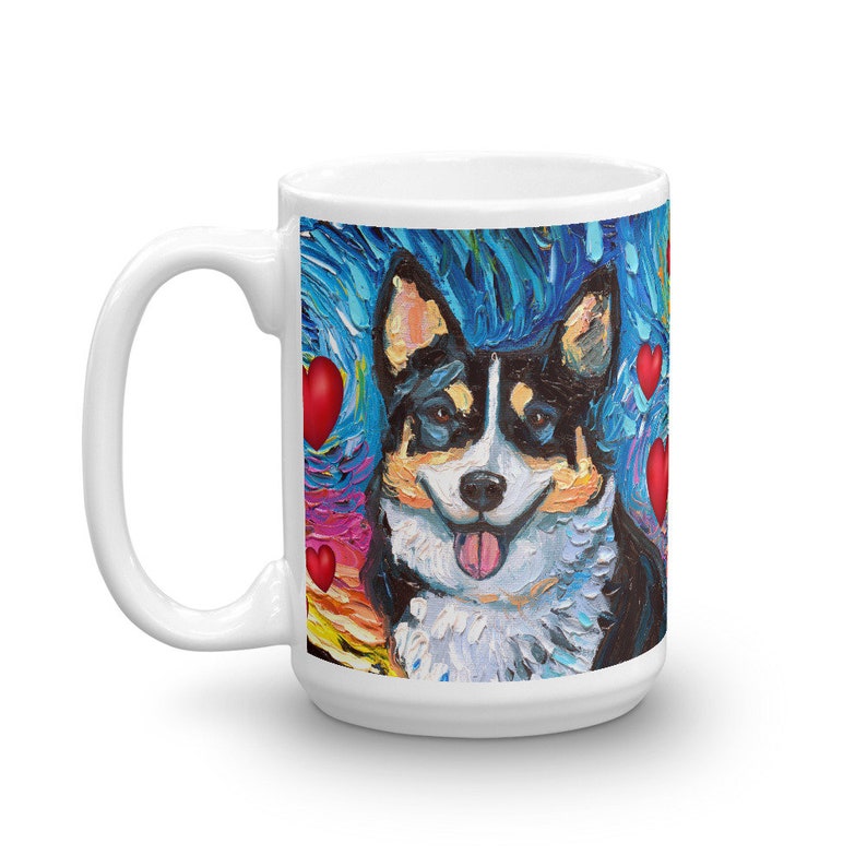 Tri Color Corgi Valentine Starry Night Coffee Mug Dog Lover - Etsy