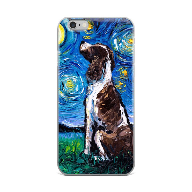 English Springer Spaniel Night Iphone Case Dog Lover Cute Pup Etsy