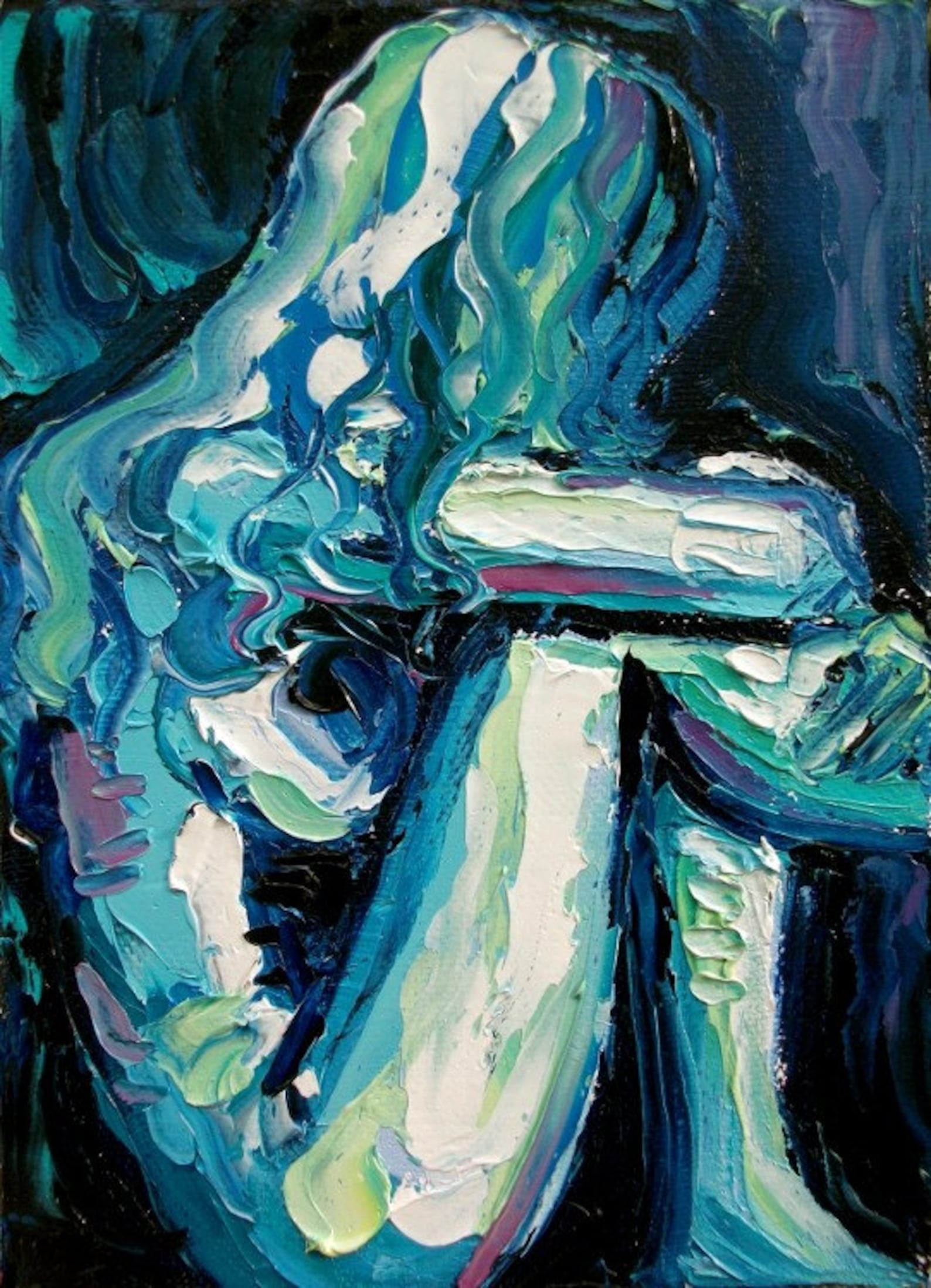 Abstract Nude Art Print - sh04dgg