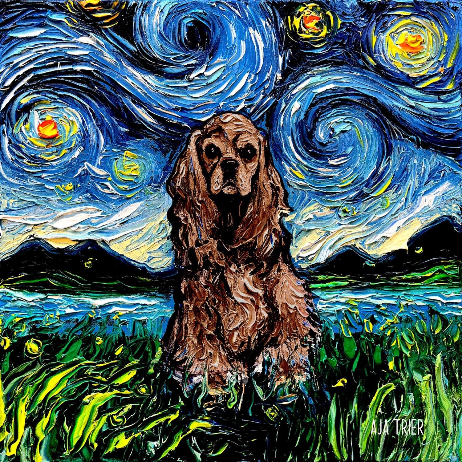 Brown American Cocker Spaniel