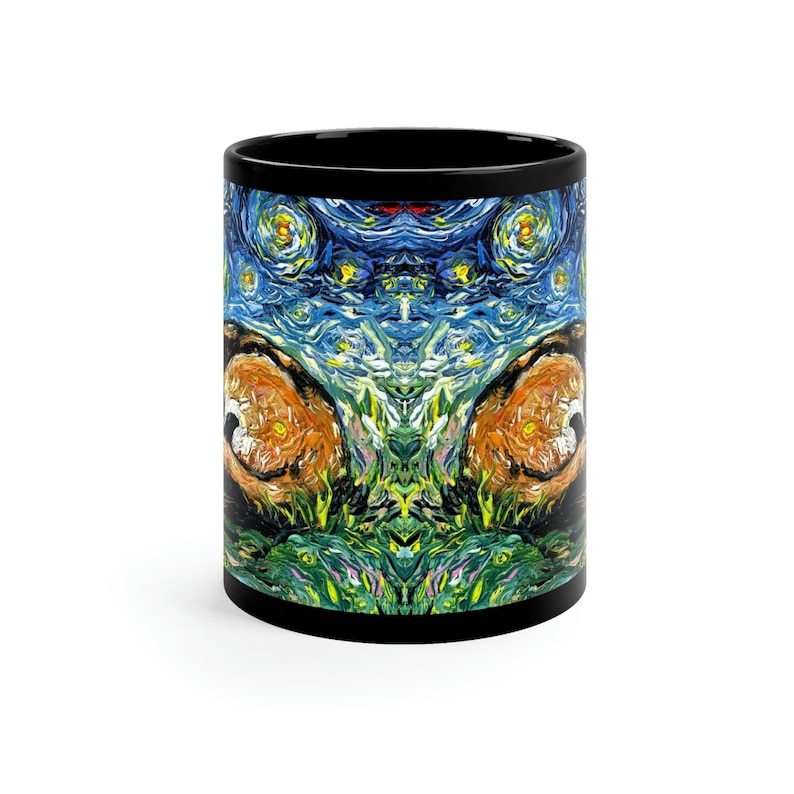 Pet Mug Cat Lover Gift Calico Cat Starry Night Ceramic Coffee Mug Artisan Novelty Cup Unique Cat Mom Present Idea Drinkware Hot Tea Cup image 5