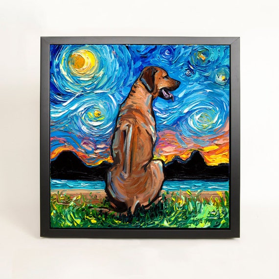 rhodesian ridgeback wall art