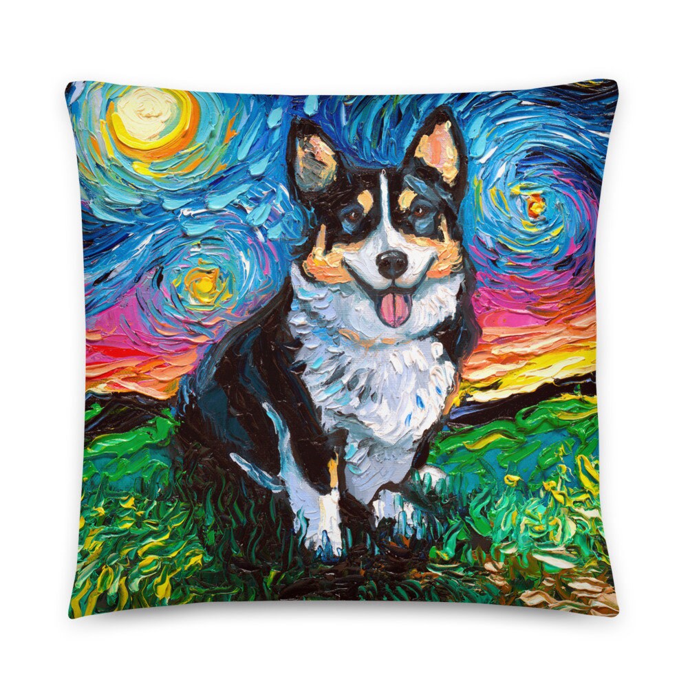 corgi throw pillow