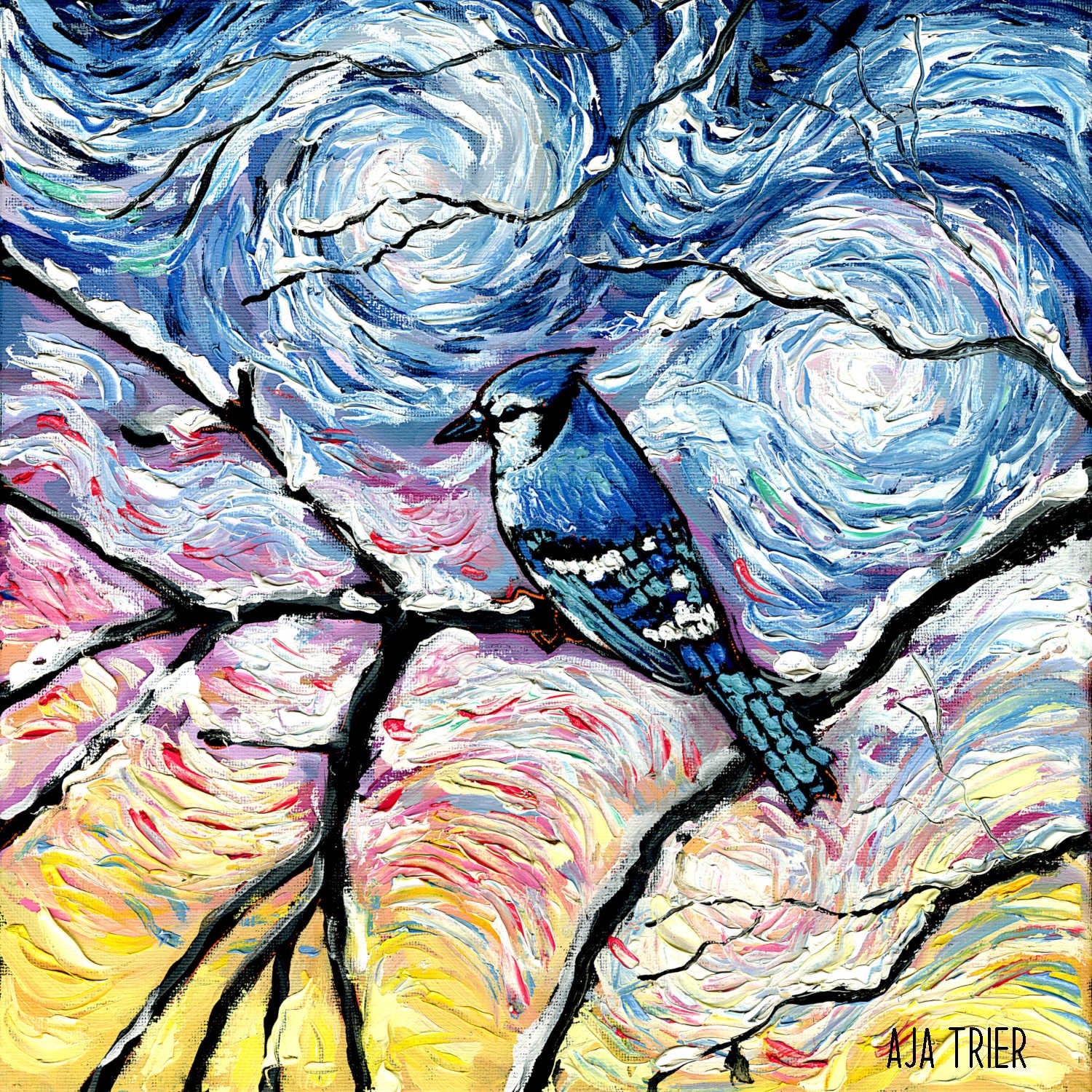 American Crafts Textured Cardstock 12x12 Blue Jay