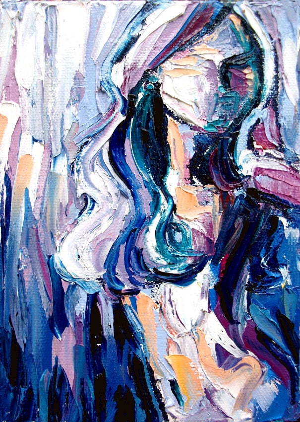 Femme 104 Large 18x24 abstract nude print reproduction by 