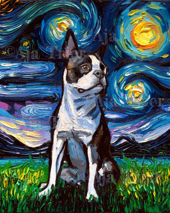 Boston Terrier Umbrella 2 - Blue Boston Terrier Umbrella 2 - Blue