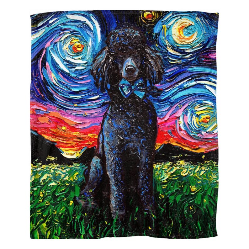 poodle throw blanket
