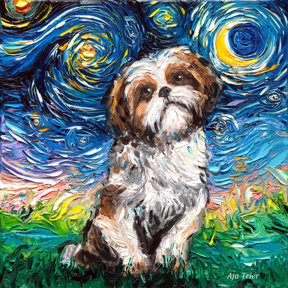 Shih Poo Umbrella - Blue Shih Poo Umbrella - Blue