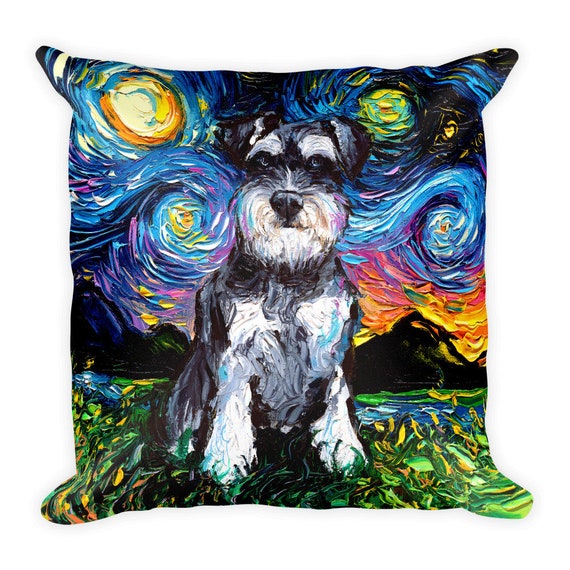 16x16 Multicolor Schnauzer Dog Gifts Colourful Dog Schnauzer Throw Pillow 16x16 Multicolor Schnauzer Dog Gifts Colourful Dog Schnauzer Throw Pillow