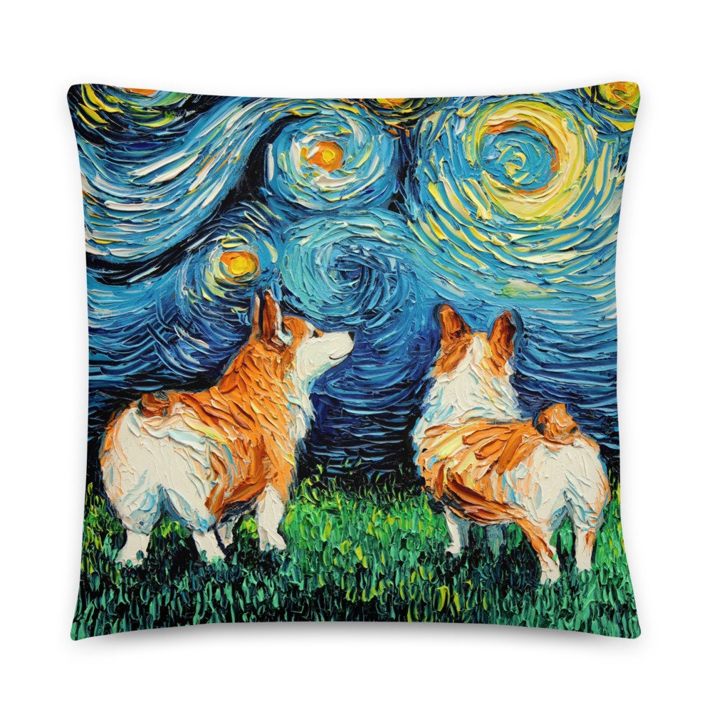 corgi throw pillow