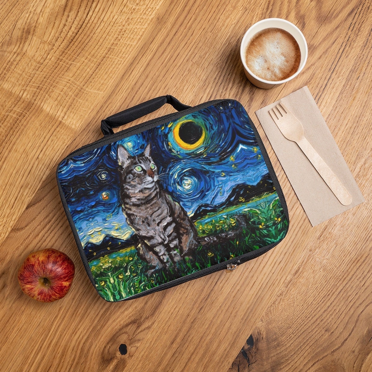 insulated cat lunch bag