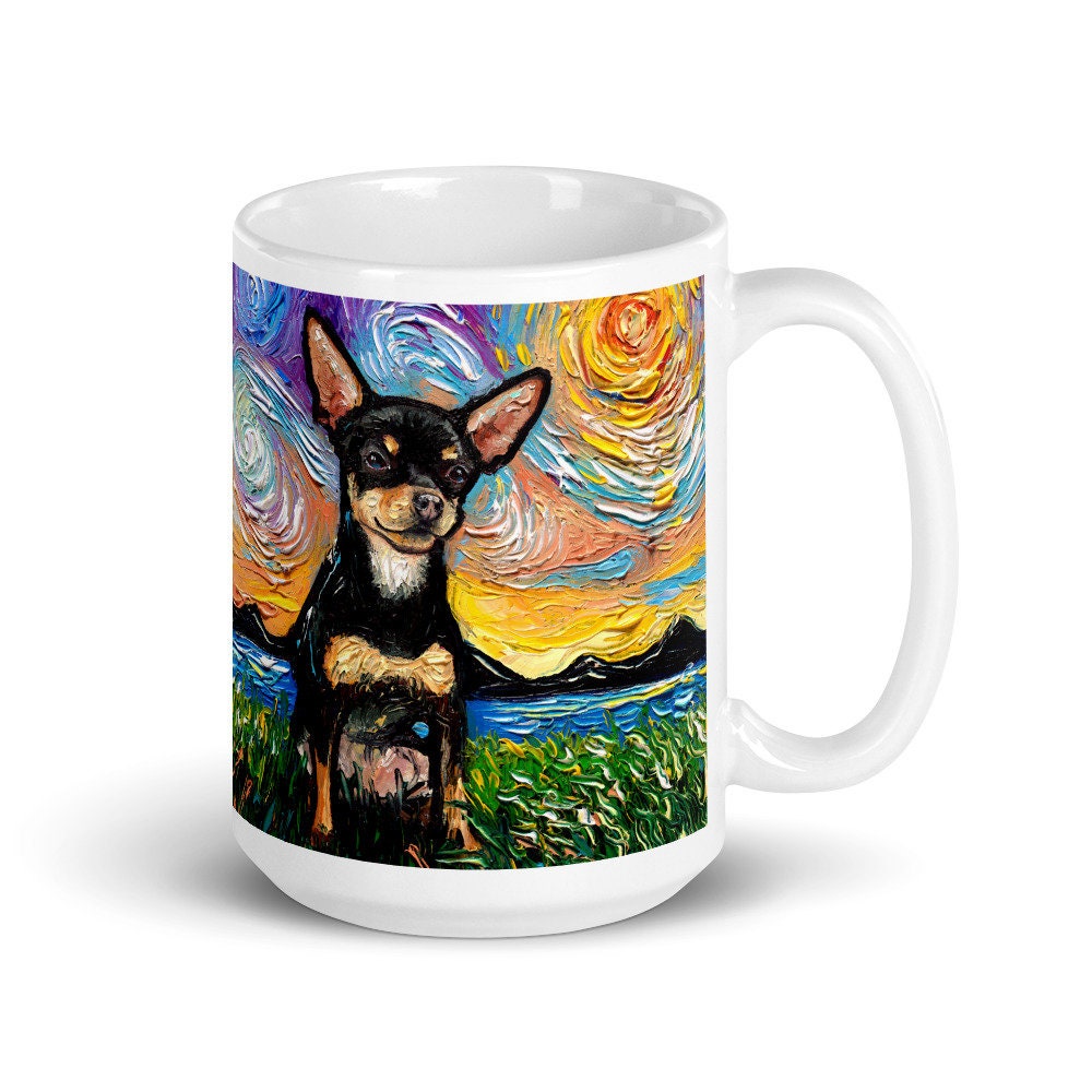 Black and Tan Short Hair Chihuahua at Sunset Coffee Mug Dog | Etsy