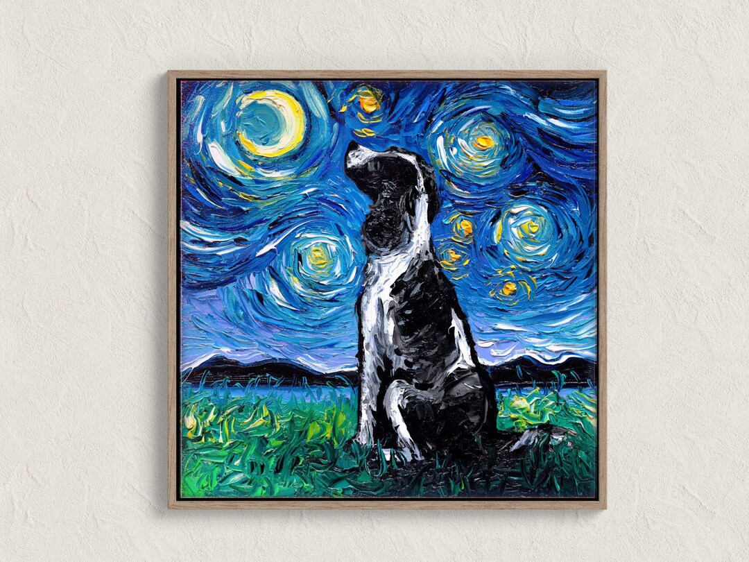 English Springer Spaniel Art Print, Starry Night Dog Lover Gift - Etsy