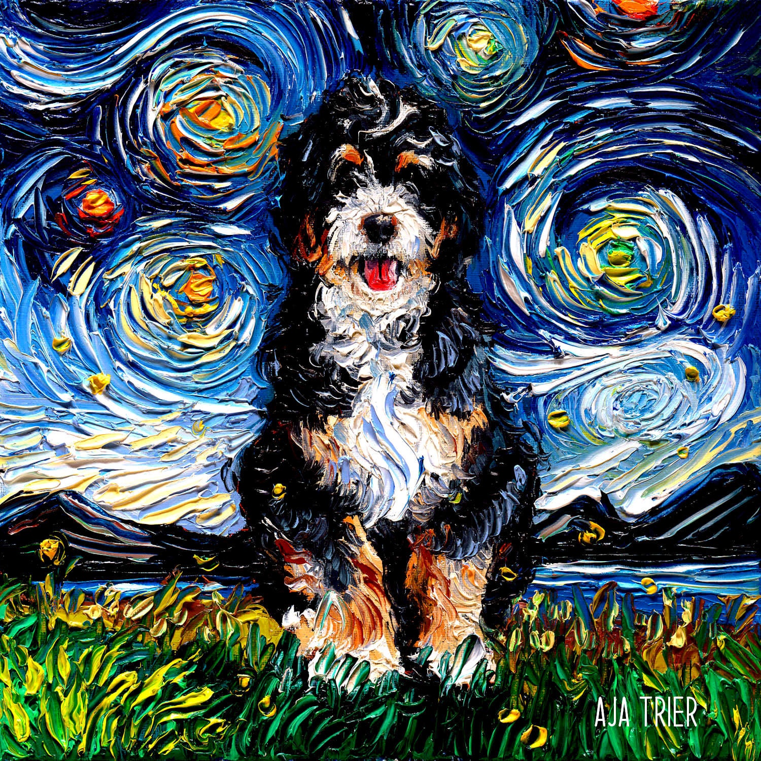 Bernedoodle Puppy - Diamond Paintings 