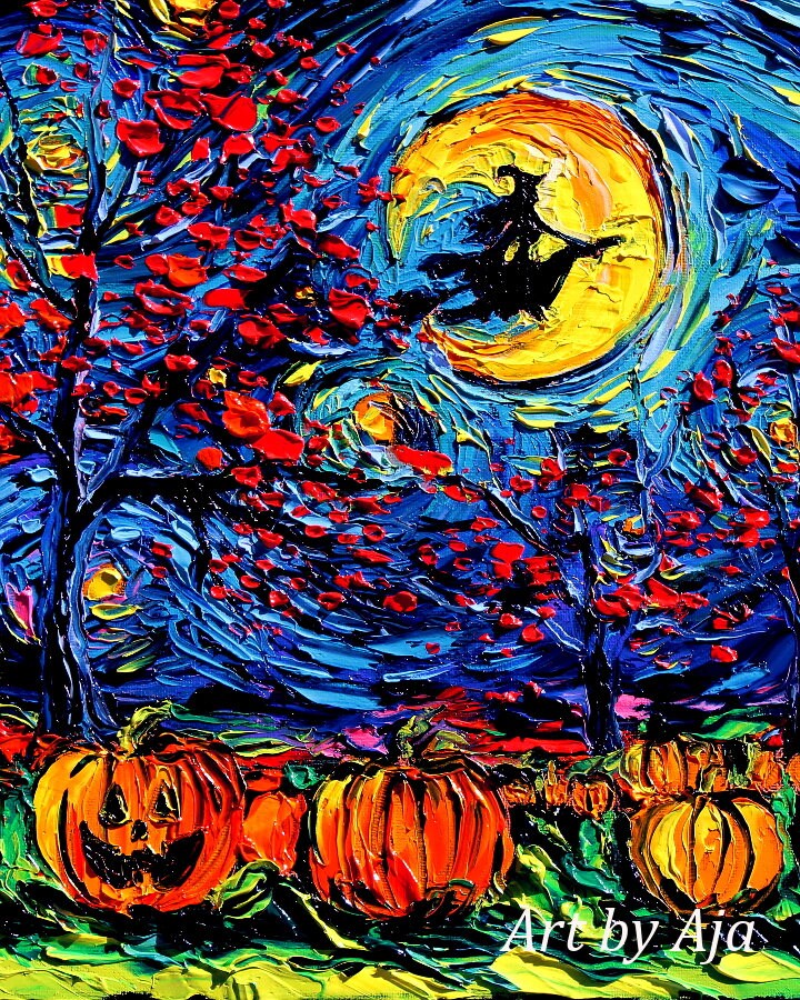 Starry Night Pumpkin - Etsy starry-night-pumpkin-etsy