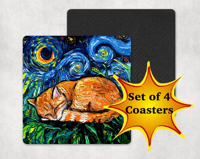 Retro Cats Refrigerator Magnets - Marsh Mellow Marshmellow - Advertising Art