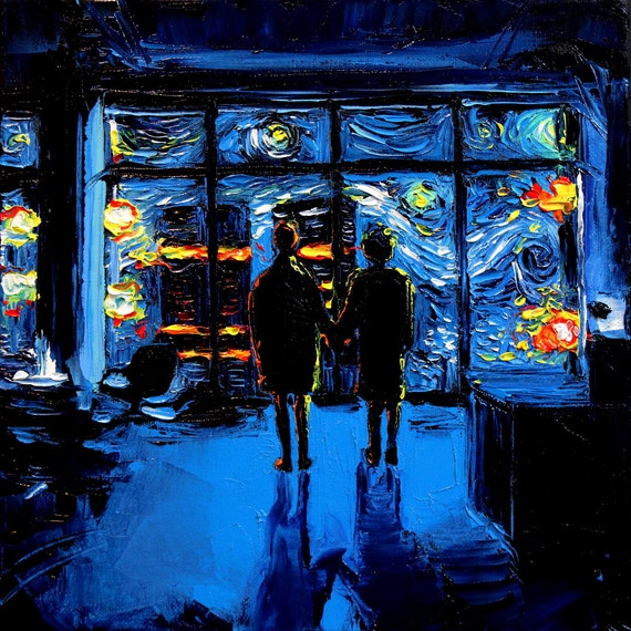 Fight Club Parody Art Starry Night 