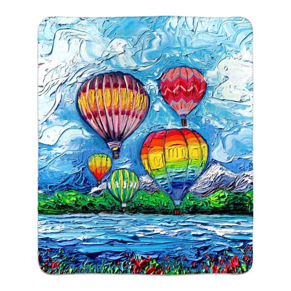 Balloon knot fleece blanket hotsell